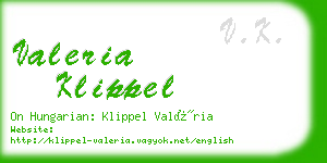 valeria klippel business card